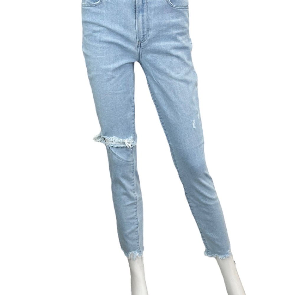 PAIGE Blue Distressed Hoxton Ankle Jeans Size 28 B0085